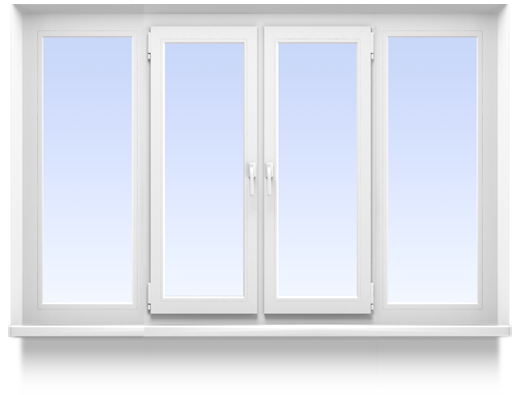 Вікно з 4 частин