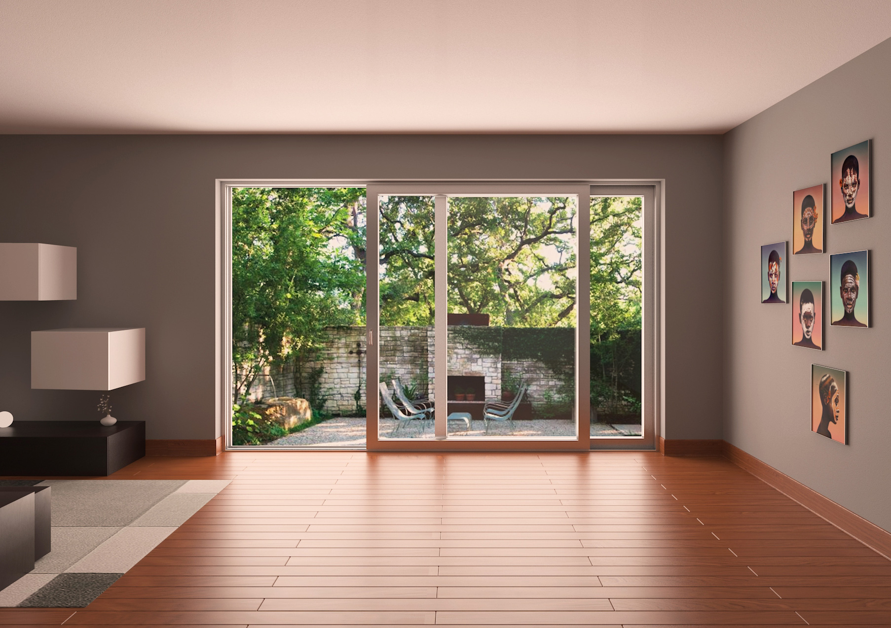 Пластикові розсувні двері SYNEGO SLIDE