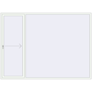 Купити Розсувні терасні двері 3000x2200 мм REHAU Brillant 70 (Похило-зсувні) Білий (RAL 9016) з двох сторін