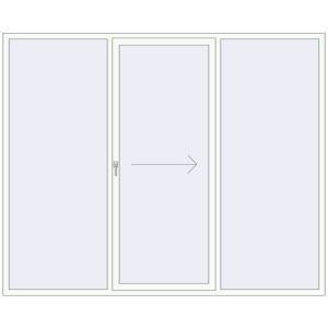 Купити Розсувні терасні двері 2700x2200 мм REHAU Brillant 70 (Похило-зсувні) WALNUT ззовні