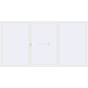 Купити Розсувні терасні двері 4200x2200 мм REHAU Brillant 70 (Похило-зсувні) Білий (RAL 9016) з двох сторін