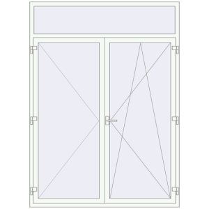 Купити Балконні двері 1750x2400 мм REHAU Euro 70 GOLDEN OAK ззовні