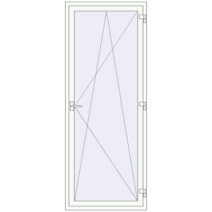 Купити Балконні двері 900x2300 мм REHAU Euro 60 Білий (RAL 9016) з двох сторін