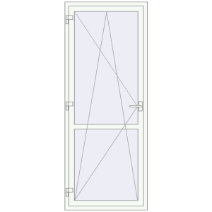 Купити Балконні двері 870x2190 мм REHAU SYNEGO MD Білий (RAL 9016) з двох сторін