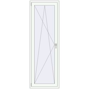 Купити Балконні двері 720x2150 мм REHAU Euro 60 Білий (RAL 9016) з двох сторін