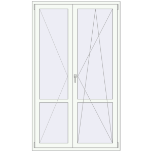 Купити Балконні двері 1300x2200 мм REHAU Euro 70