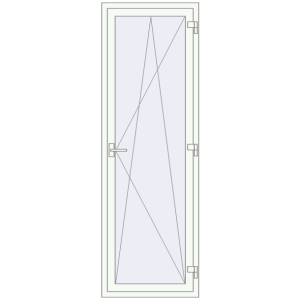 Купити Балконні двері 720x2150 мм REHAU Euro 70 Білий (RAL 9016) з двох сторін