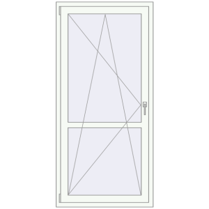 Купити Балконні двері 900x1900 мм REHAU SYNEGO MD Білий (RAL 9016) з двох сторін