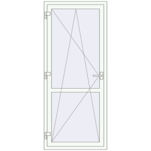 Купити Балконні двері 840x1980 мм REHAU Euro 70 Білий (RAL 9016) з двох сторін