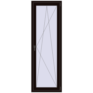 Купити Балконні двері 700x2100 мм REHAU Euro 70 BLACK_BROWN з двох сторін