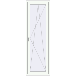 Купити Балконні двері 720x2150 мм REHAU Euro 70 Білий (RAL 9016) з двох сторін