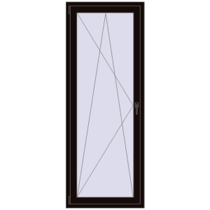 Купити Балконні двері 800x2100 мм REHAU Euro 70 BLACK_BROWN з двох сторін