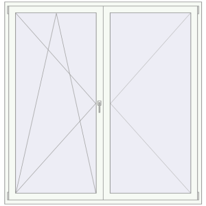 Купити Балконні двері 2000x2050 мм REHAU SYNEGO MD BLACK_ULTI-MATT ззовні