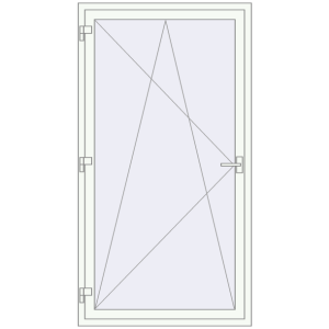 Купити Балконні двері 1060x1970 мм REHAU SYNEGO MD Білий (RAL 9016) з двох сторін
