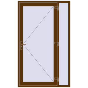 Купити Вхідні двері 1280x2100 мм REHAU Euro-Design 60