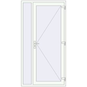 Купити Вхідні двері 1200x2300 мм REHAU Euro-Design 60 Білий (RAL 9016) з двох сторін