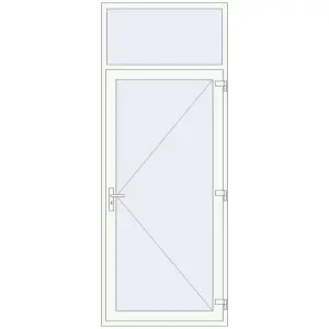 Купити Вхідні двері 1100x2800 мм REHAU SYNEGO Білий (RAL 9016) з двох сторін