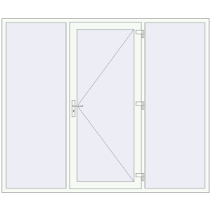 Купити Вхідні двері 2500x2100 мм REHAU Euro-Design 60