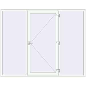 Купити Вхідні двері 2740x2180 мм REHAU Euro-Design 60 GOLDEN OAK ззовні