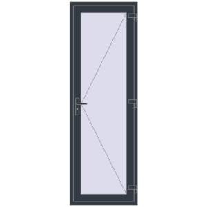 Купити Вхідні двері 800x2400 мм REHAU SYNEGO ANTHRACITE_GREY_STRUKTURAL ззовні