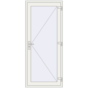 Купити Вхідні двері 900x2100 мм REHAU Euro-Design 60