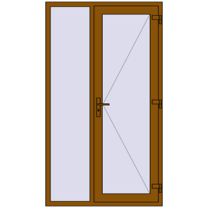 Купити Вхідні двері 1230x2150 мм REHAU Brillant-Design GOLDEN OAK з двох сторін