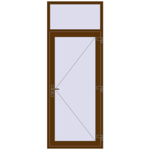 Купити Вхідні двері 950x2500 мм REHAU Brillant-Design WALNUT з двох сторін