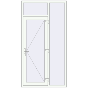 Купити Вхідні двері 1200x2300 мм REHAU Euro-Design 60 Білий (RAL 9016) з двох сторін