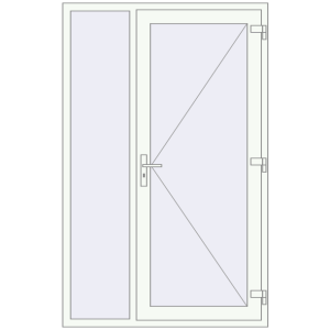 Купити Вхідні двері 1300x2050 мм REHAU Brillant-Design WALNUT ззовні