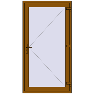 Купити Вхідні двері 1040x1960 мм REHAU Euro-Design 60