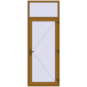 Купити Вхідні двері 1000x2700 мм REHAU Brillant-Design LIGHT_OAK з двох сторін