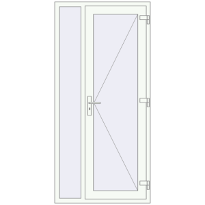Купити Вхідні двері 1000x2100 мм REHAU Euro-Design 60