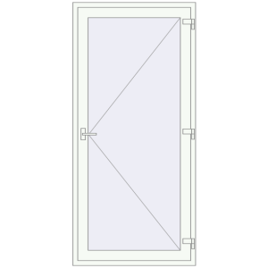 Купити Вхідні двері 1100x2300 мм REHAU SYNEGO Білий (RAL 9016) з двох сторін