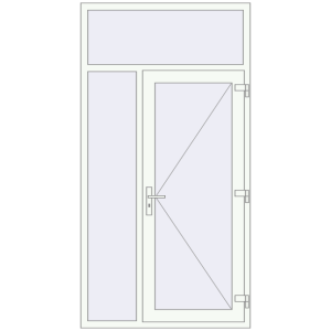 Купити Вхідні двері 1200x2300 мм REHAU Euro-Design 60 Білий (RAL 9016) з двох сторін
