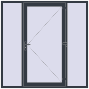 Купити Вхідні двері 2000x2000 мм REHAU SYNEGO