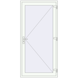 Купити Вхідні двері 1100x2200 мм REHAU Euro-Design 60 Білий (RAL 9016) з двох сторін
