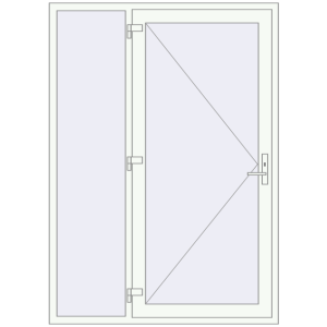 Купити Вхідні двері 1500x2100 мм REHAU Euro-Design 60 Білий (RAL 9016) з двох сторін