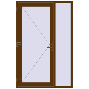 Купити Вхідні двері 1300x2000 мм REHAU Euro-Design 60