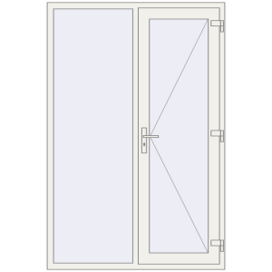 Купити Вхідні двері 1400x2100 мм REHAU Euro-Design 60