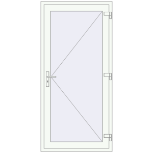 Купити Вхідні двері 1000x2000 мм REHAU Euro-Design 60