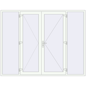 Купити Вхідні двері 2700x2100 мм REHAU Euro-Design 60 GOLDEN OAK ззовні