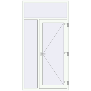 Купити Вхідні двері 1200x2300 мм REHAU Euro-Design 60 Білий (RAL 9016) з двох сторін