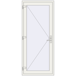 Купити Вхідні двері 900x2100 мм REHAU Euro-Design 60