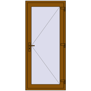 Купити Вхідні двері 920x2000 мм REHAU Brillant-Design GOLDEN OAK з двох сторін