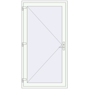 Купити Вхідні двері 1050x2050 мм REHAU Euro-Design 60