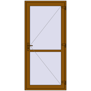 Купити Внутрішні двері 1060x2280 мм REHAU Z74/60 GOLDEN OAK з двох сторін