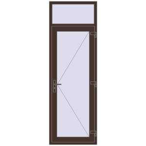 Купити Внутрішні двері 800x2400 мм Altest RAL 8017 Chocolate brown з двох сторін