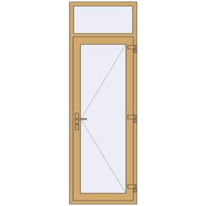 Купити Внутрішні двері 800x2400 мм Altest RAL 1002 Sand yellow з двох сторін