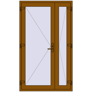 Купити Внутрішні двері 1200x2050 мм REHAU Т94/60 GOLDEN OAK з двох сторін