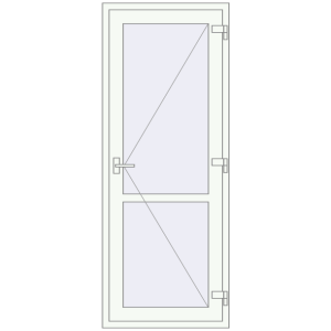 Купити Внутрішні двері 800x2050 мм REHAU Т94/60 Білий (RAL 9016) з двох сторін
